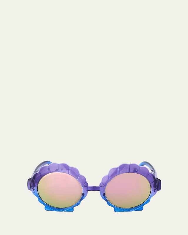 Girl's Seashell Round Sunglasses